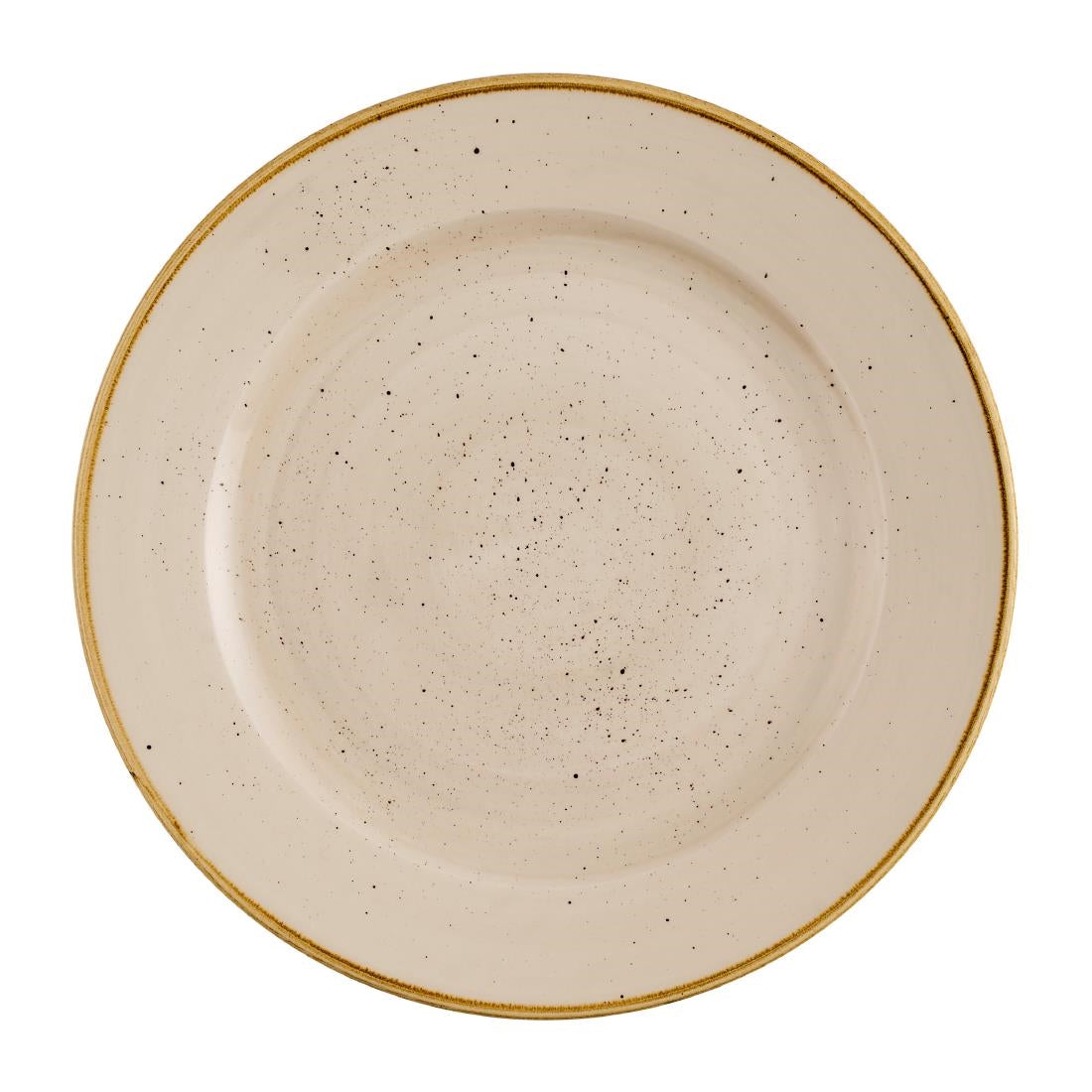 Churchill Stonecast Profile Rimmed Plates Nutmeg Cream 261mm (12 Pack)