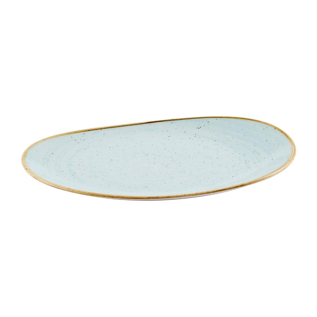 Churchill Stonecast Opal Platters Duck Egg Blue 345x235mm (6 Pack)