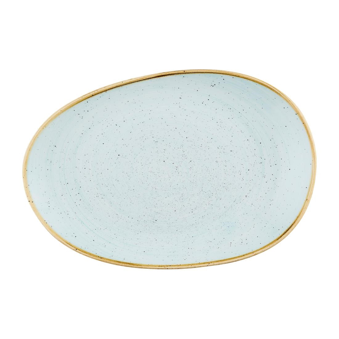 Churchill Stonecast Opal Platters Duck Egg Blue 345x235mm (6 Pack)