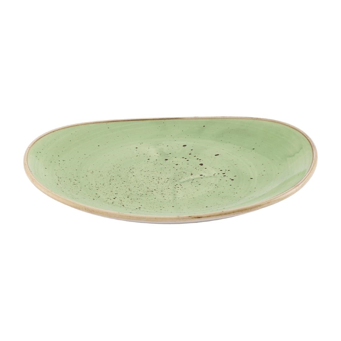 Churchill Stonecast Opal Plates Sage Green 185mm (12 Pack)