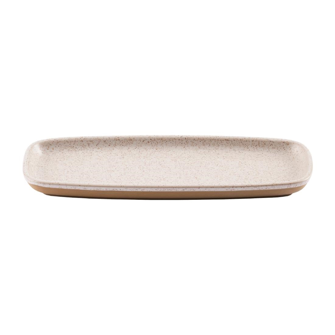 Churchill Emerge Oblong Trays Speckled White 251x100mm (6 Pack)