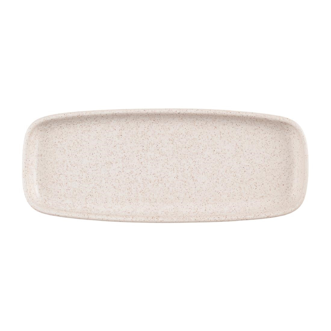 Churchill Emerge Oblong Trays Speckled White 251x100mm (6 Pack)