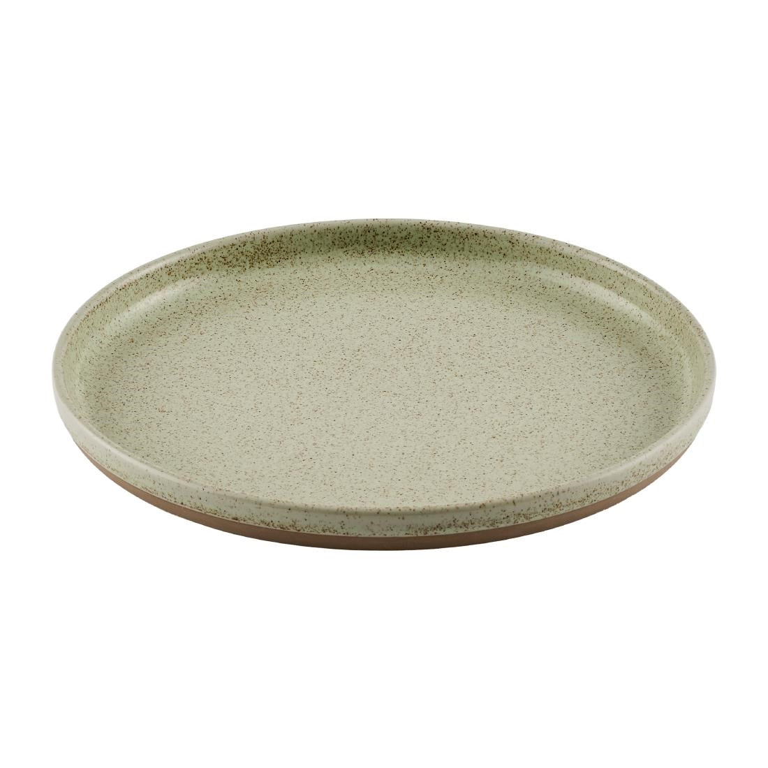 Churchill Emerge Walled Plates Speckled Green 260mm (6 Pack)