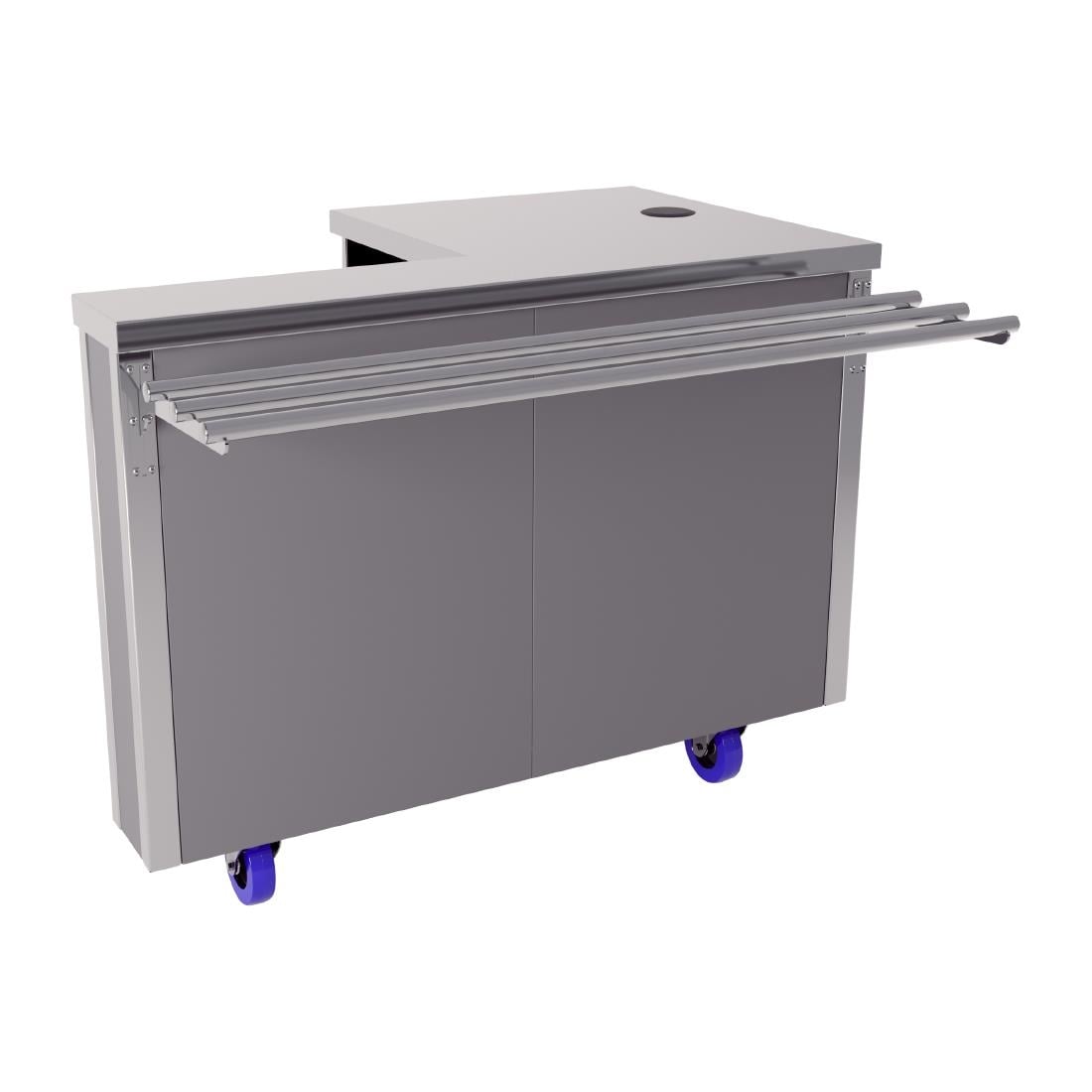 CED Glide Right Handed Cashier Counter with Trayslide