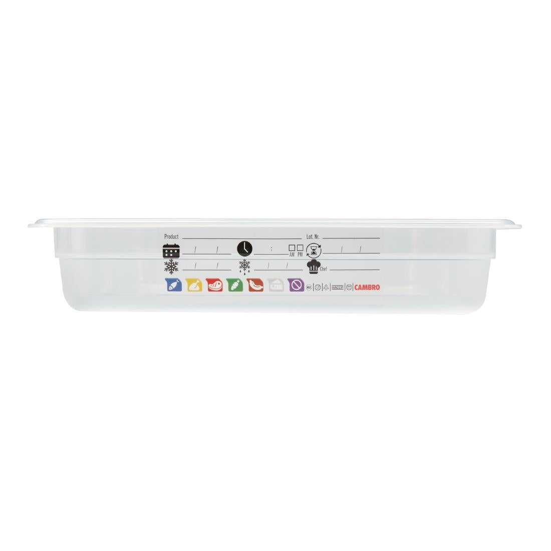 Cambro Safetrak IML Polypropylene Food Storage Container 1/1 GN 65mm