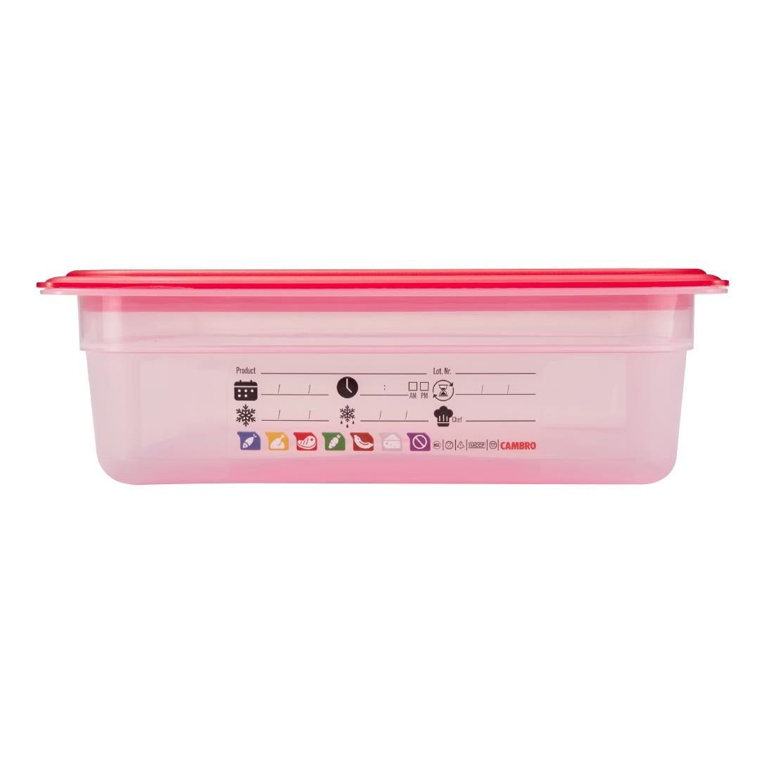 Cambro Safetrak IML Polypropylene Food Storage Container 1/1 GN 100mm