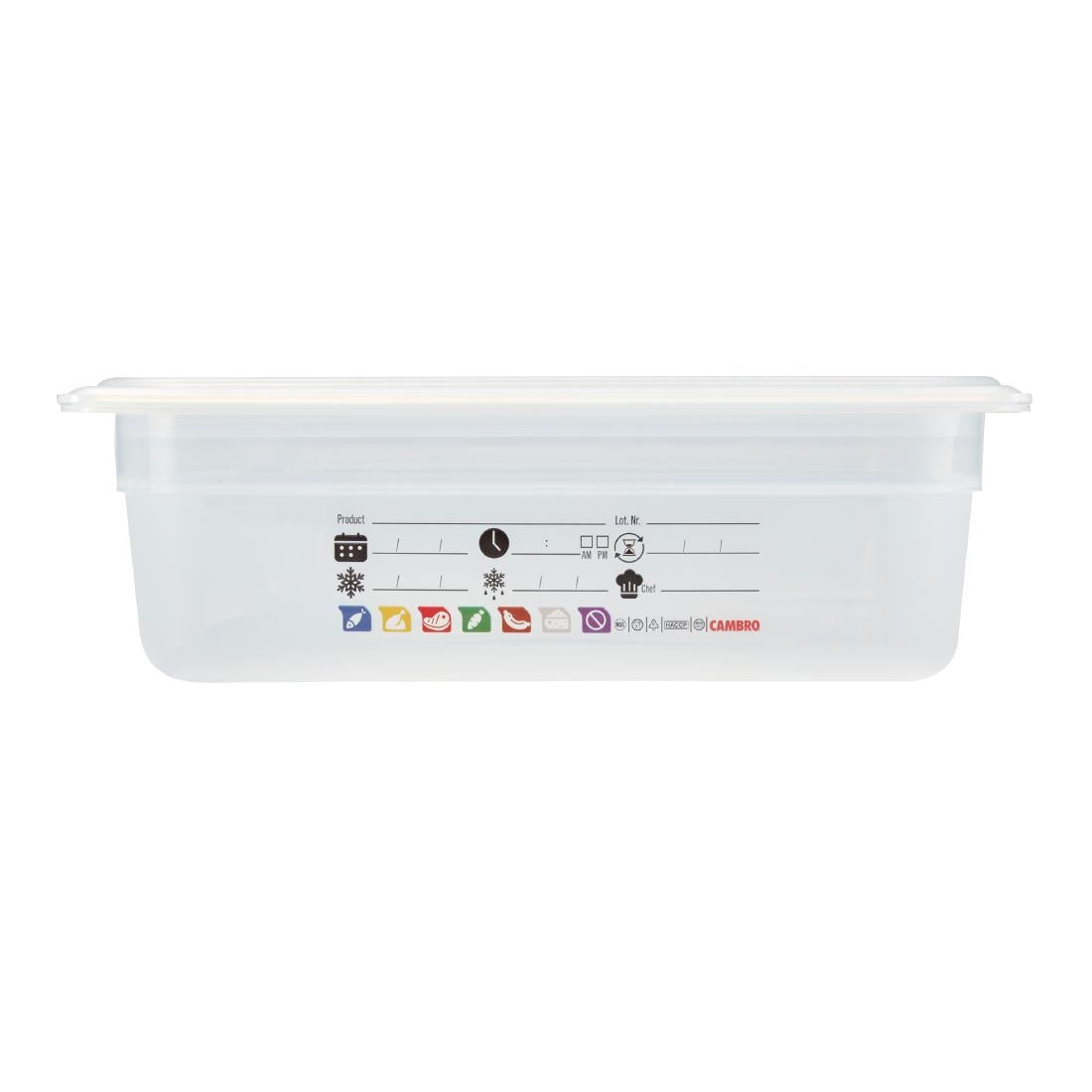 Cambro Safetrak IML Polypropylene Food Storage Container 1/1 GN 100mm