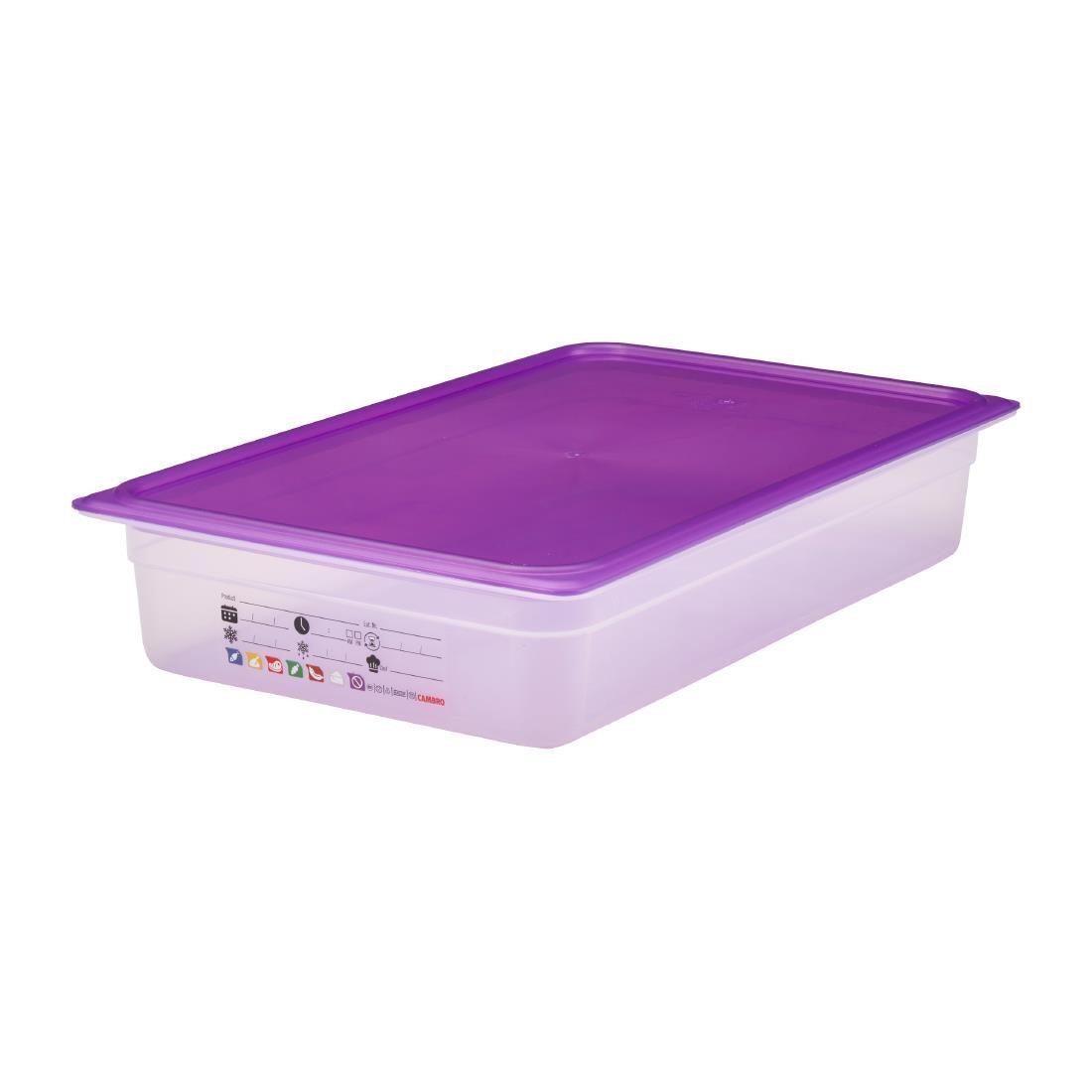 Cambro Safetrak IML Polypropylene Food Storage Container 1/1 GN 100mm