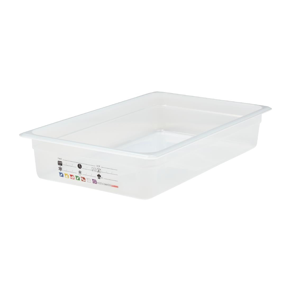 Cambro Safetrak IML Polypropylene Food Storage Container 1/1 GN 100mm