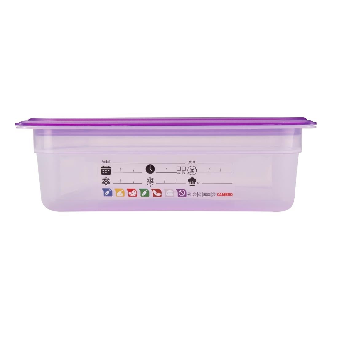 Cambro Safetrak IML Polypropylene Food Storage Container 1/1 GN 100mm