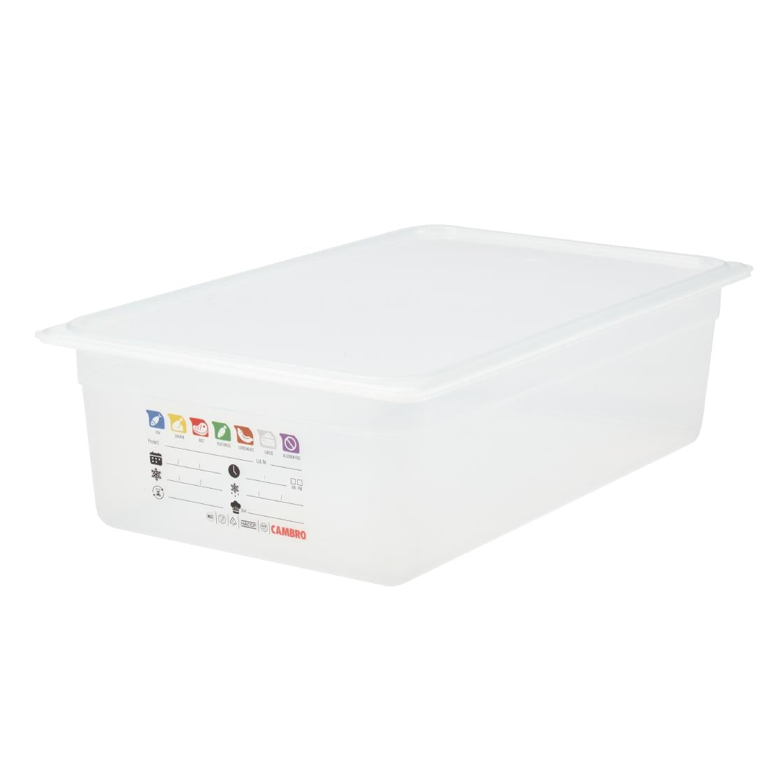 Cambro Safetrak IML Polypropylene Food Storage Container 1/1 GN 150mm