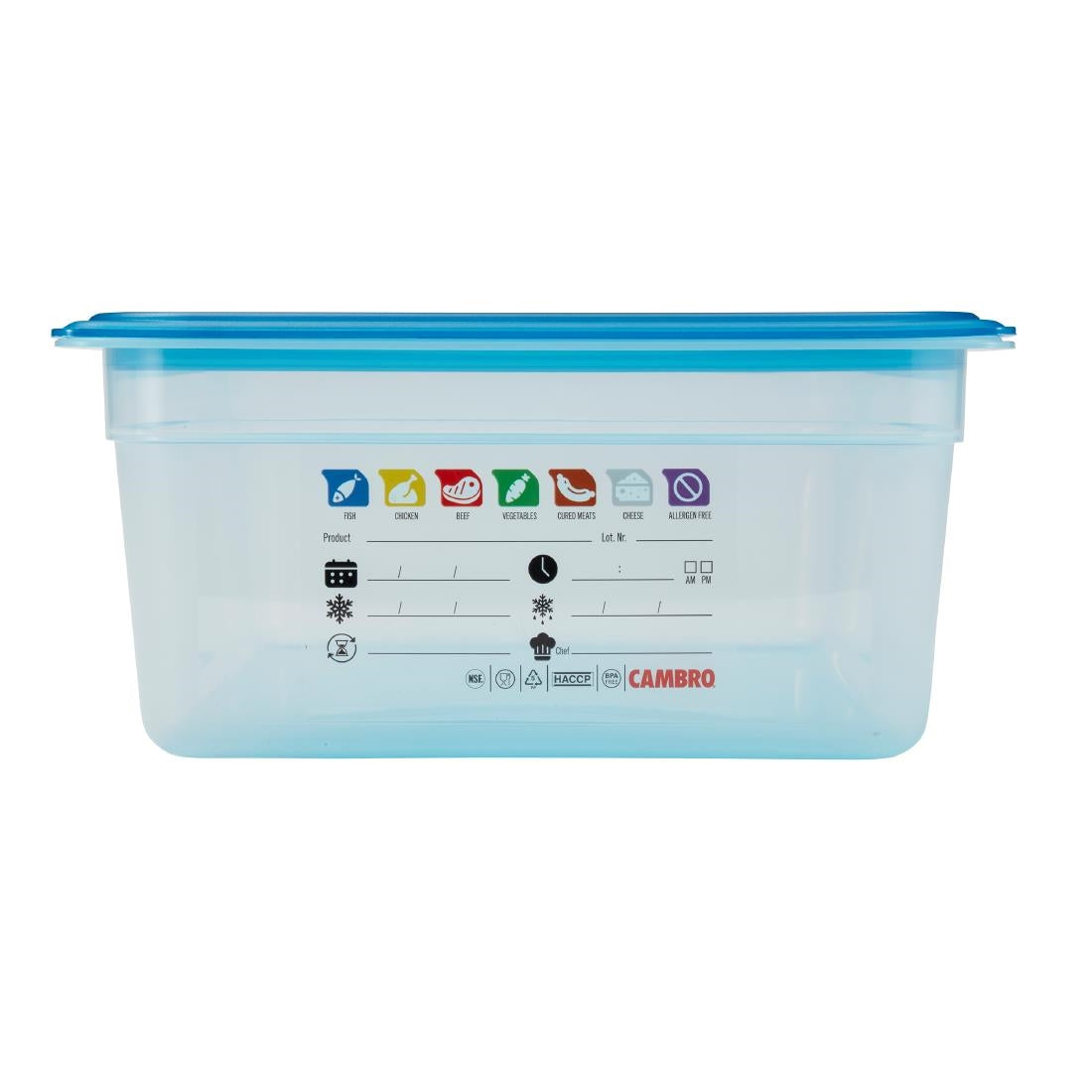 Cambro Safetrak IML Polypropylene Food Storage Container 1/1 GN 150mm