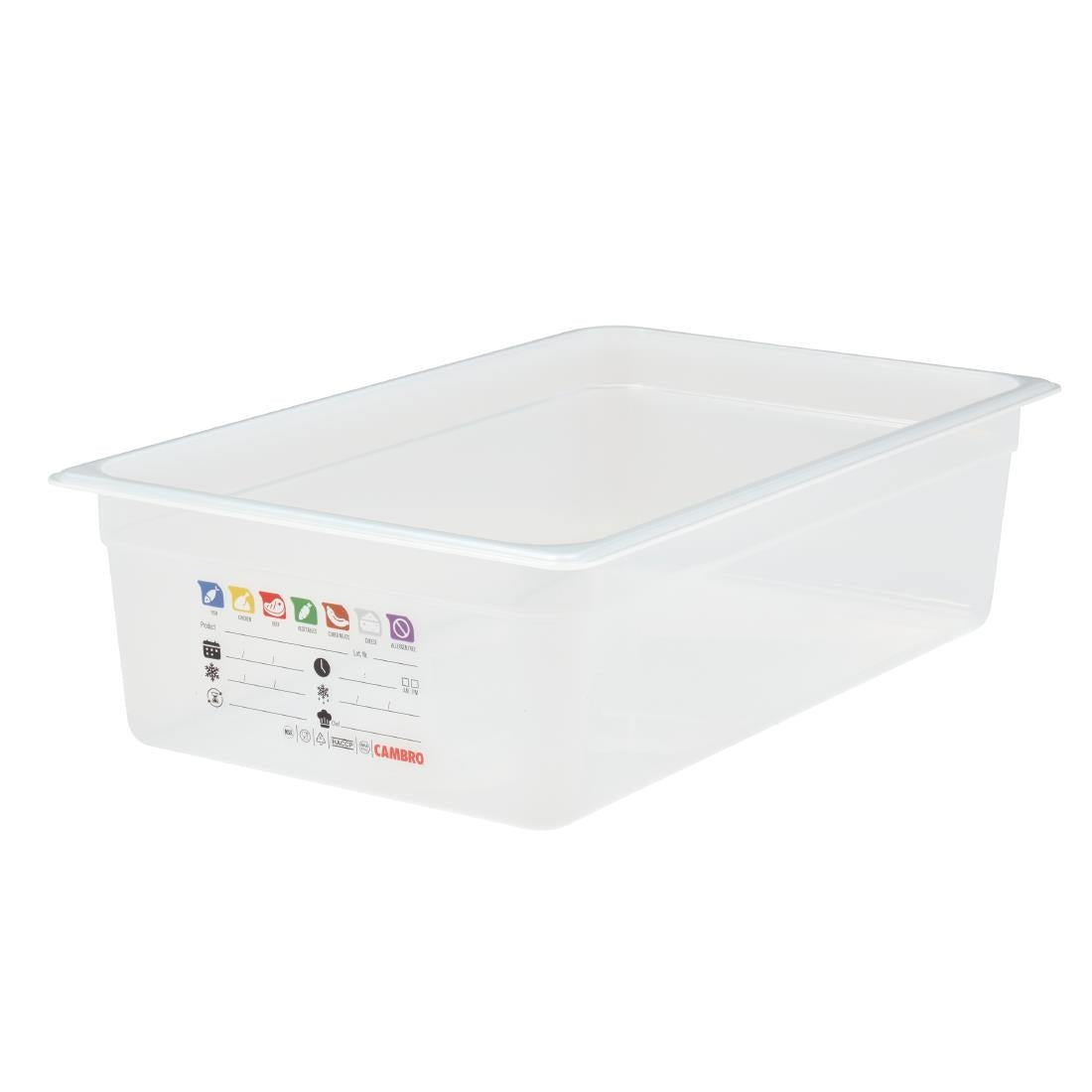 Cambro Safetrak IML Polypropylene Food Storage Container 1/1 GN 150mm