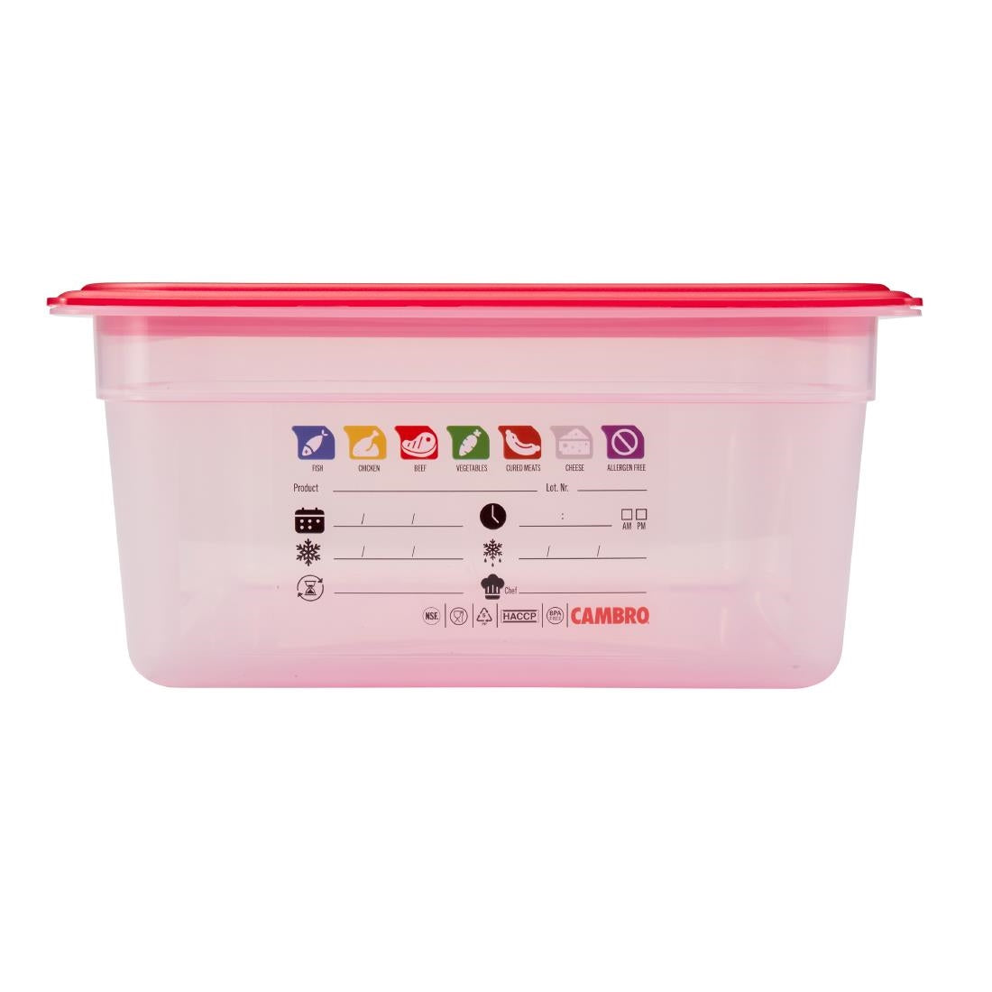 Cambro Safetrak IML Polypropylene Food Storage Container 1/1 GN 150mm