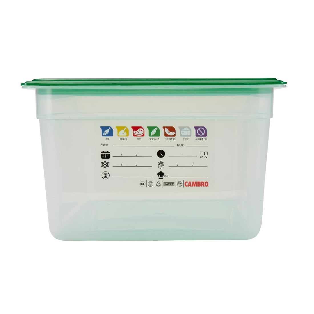 Cambro Safetrak IML Polypropylene Food Storage Container 1/1 GN 200mm