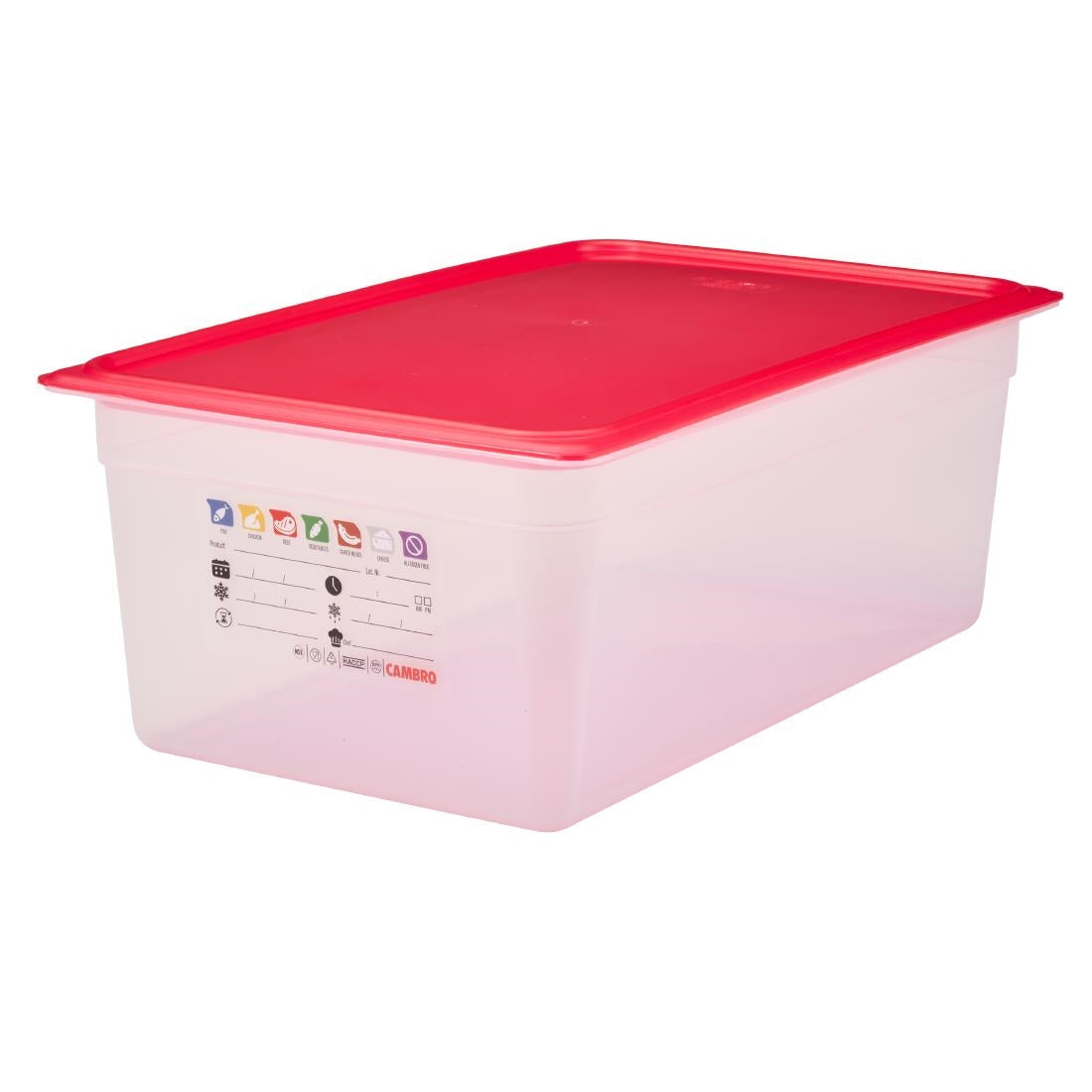 Cambro Safetrak IML Polypropylene Food Storage Container 1/1 GN 200mm