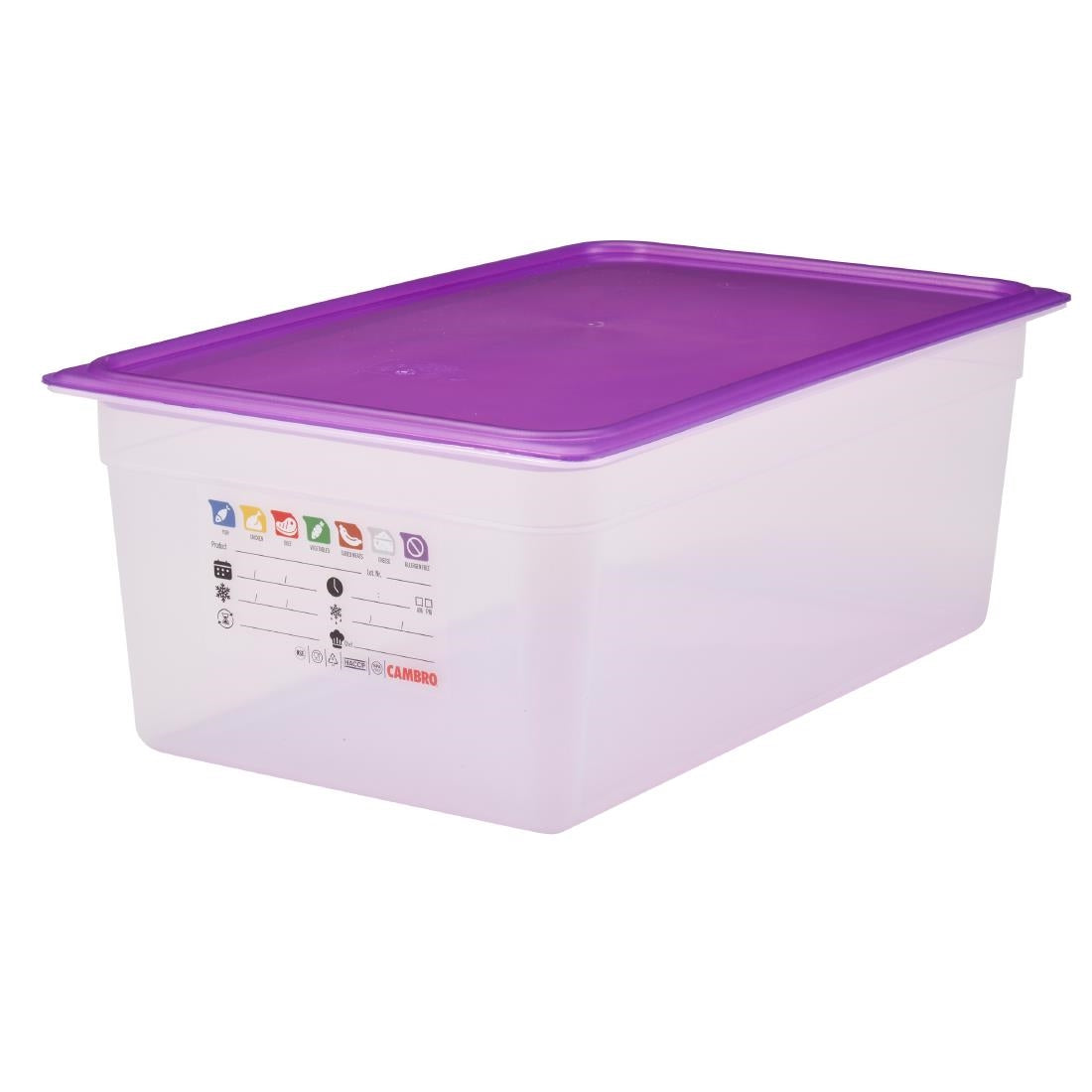 Cambro Safetrak IML Polypropylene Food Storage Container 1/1 GN 200mm
