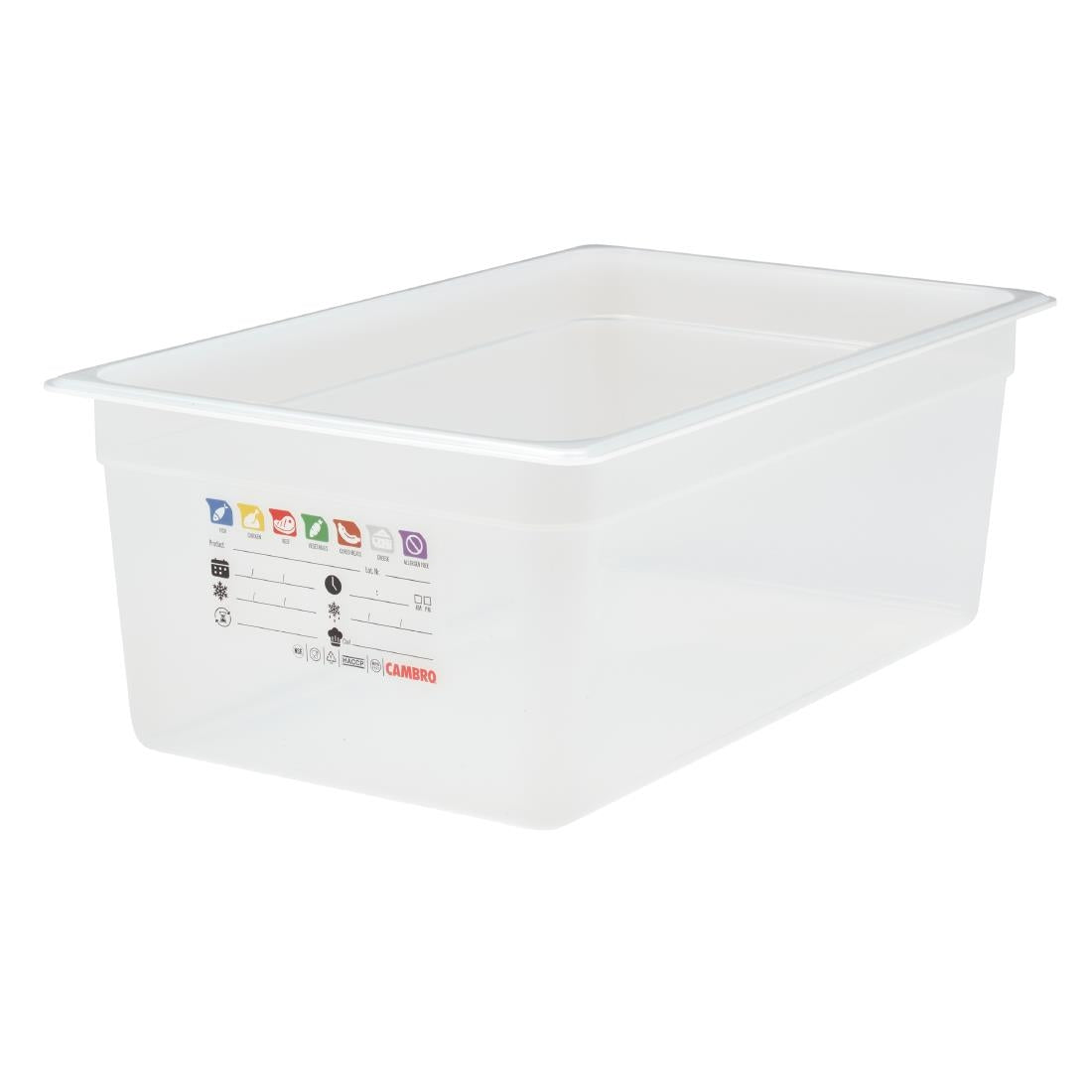 Cambro Safetrak IML Polypropylene Food Storage Container 1/1 GN 200mm