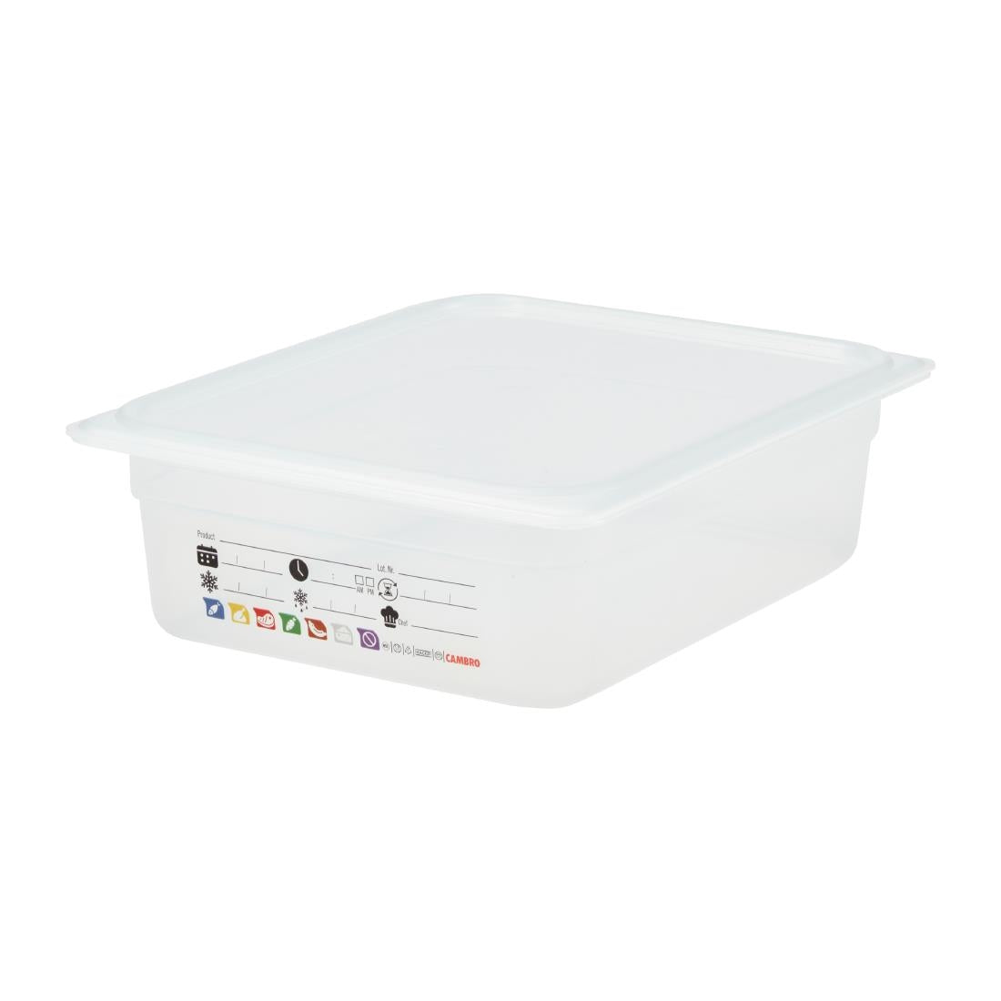 Cambro Safetrak IML Polypropylene Food Storage Container 1/2 GN 100mm