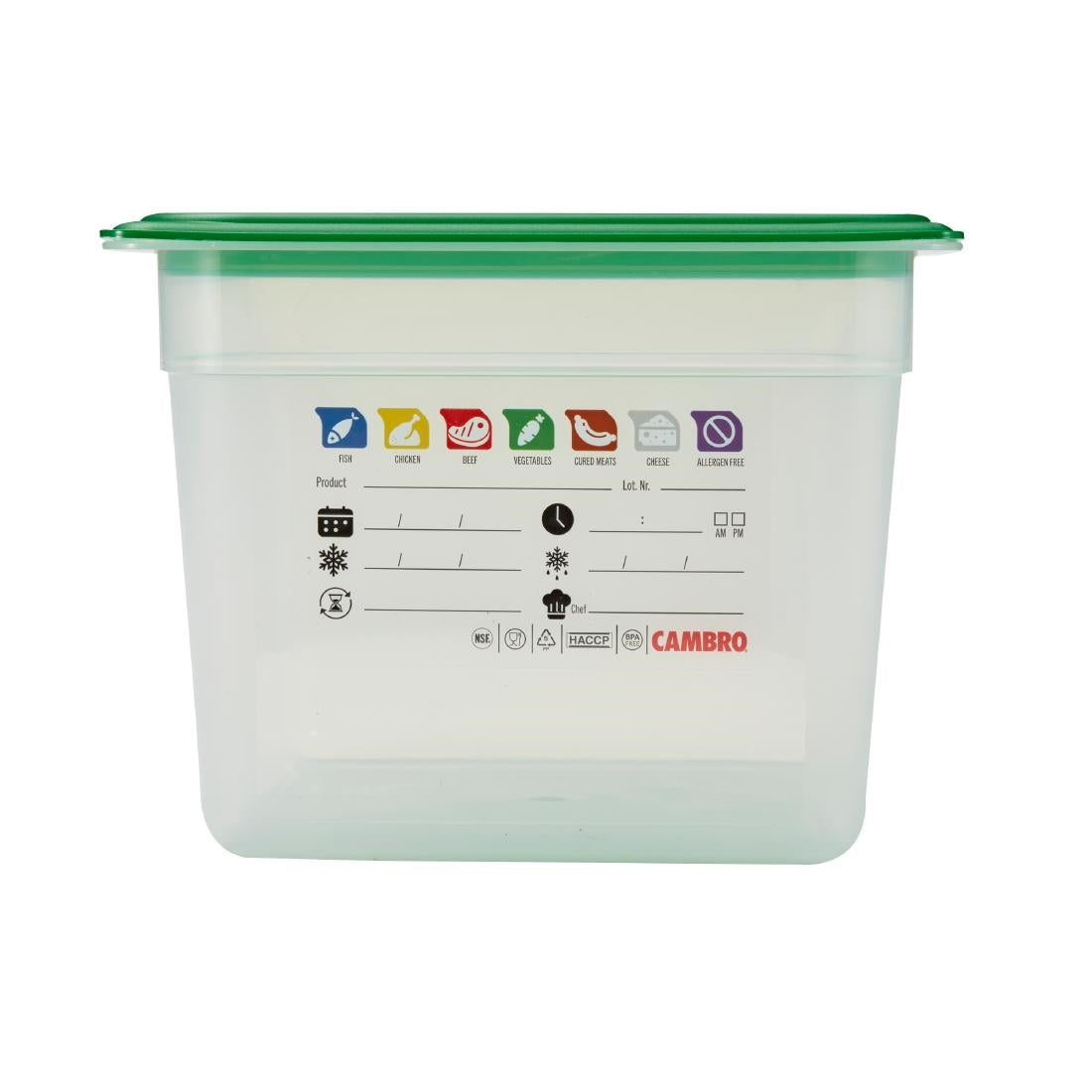 Cambro Safetrak IML Polypropylene Food Storage Container 1/2 GN 200mm