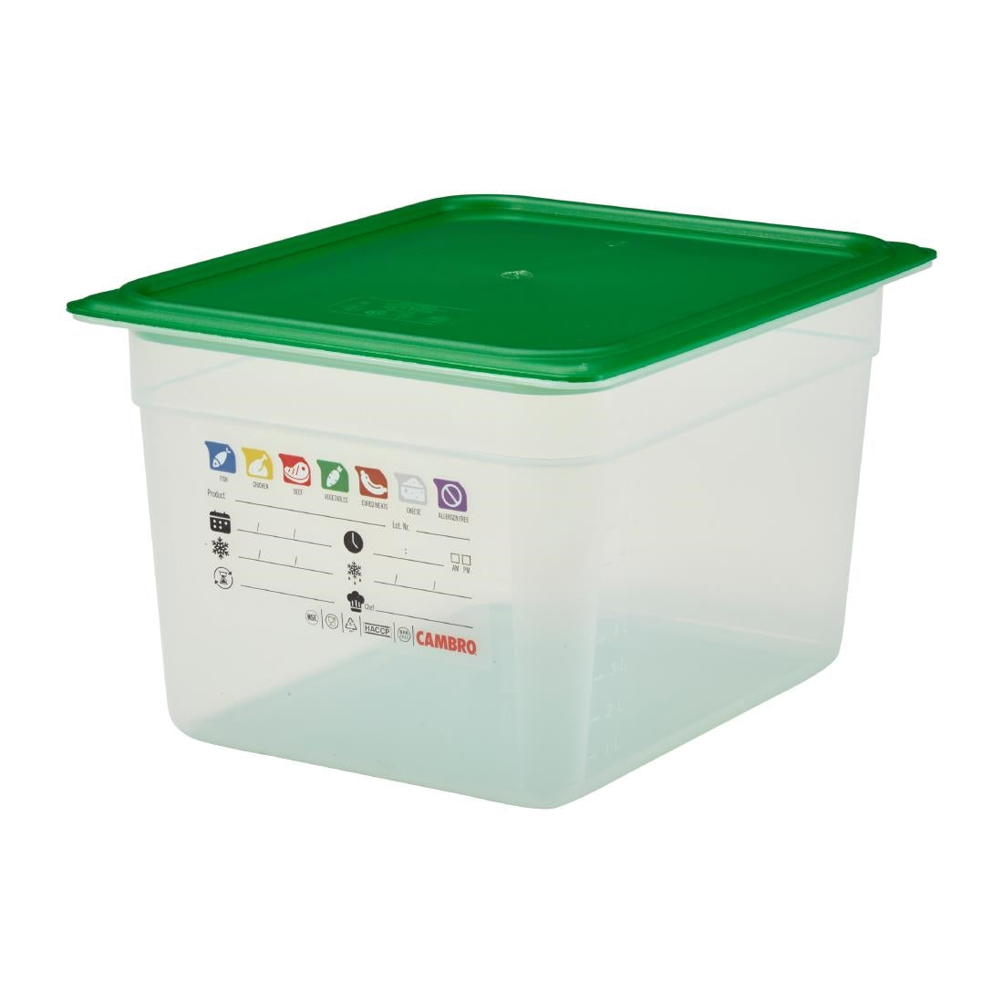 Cambro Safetrak IML Polypropylene Food Storage Container 1/2 GN 200mm