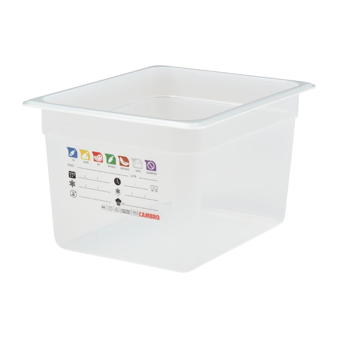 Cambro Safetrak IML Polypropylene Food Storage Container 1/2 GN 200mm