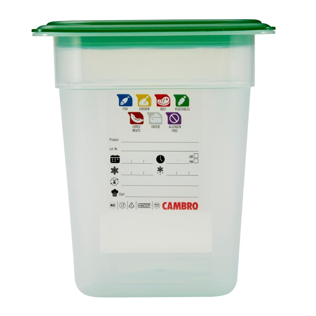 Cambro Safetrak IML Polypropylene Food Storage Container 1/3 GN 200mm