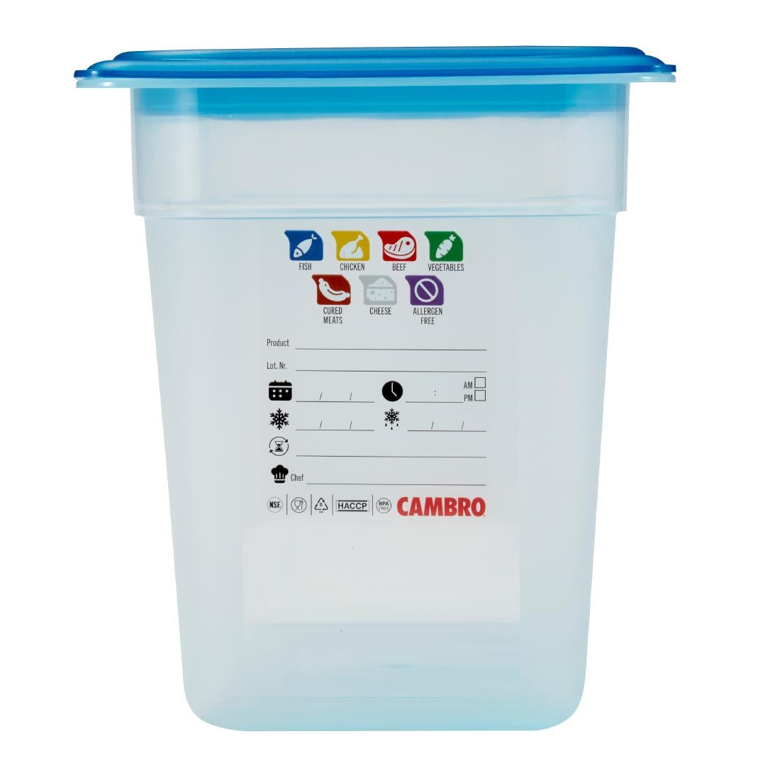 Cambro Safetrak IML Polypropylene Food Storage Container 1/3 GN 200mm