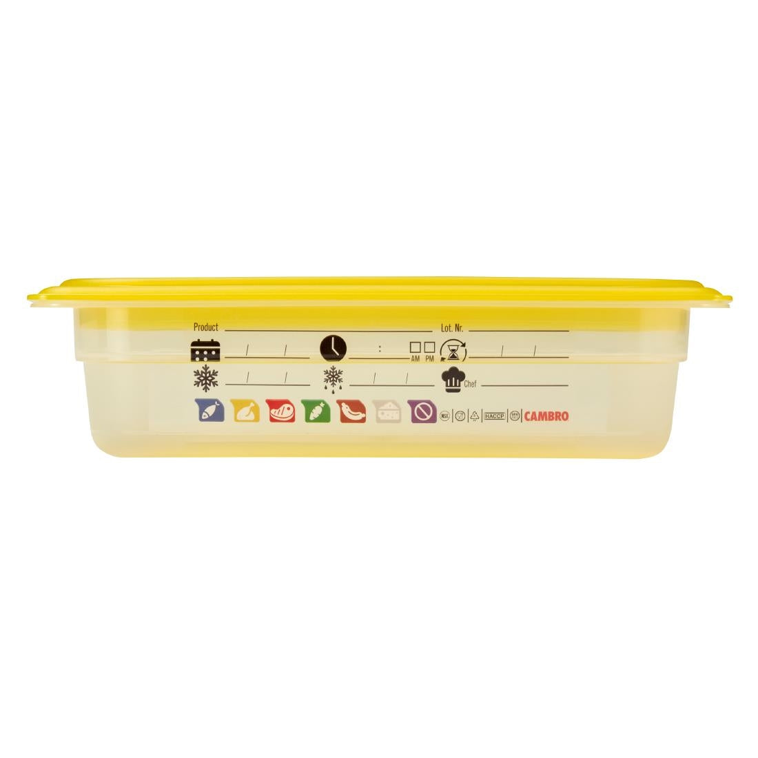 Cambro Safetrak IML Polypropylene Food Storage Container 1/4 GN 65mm