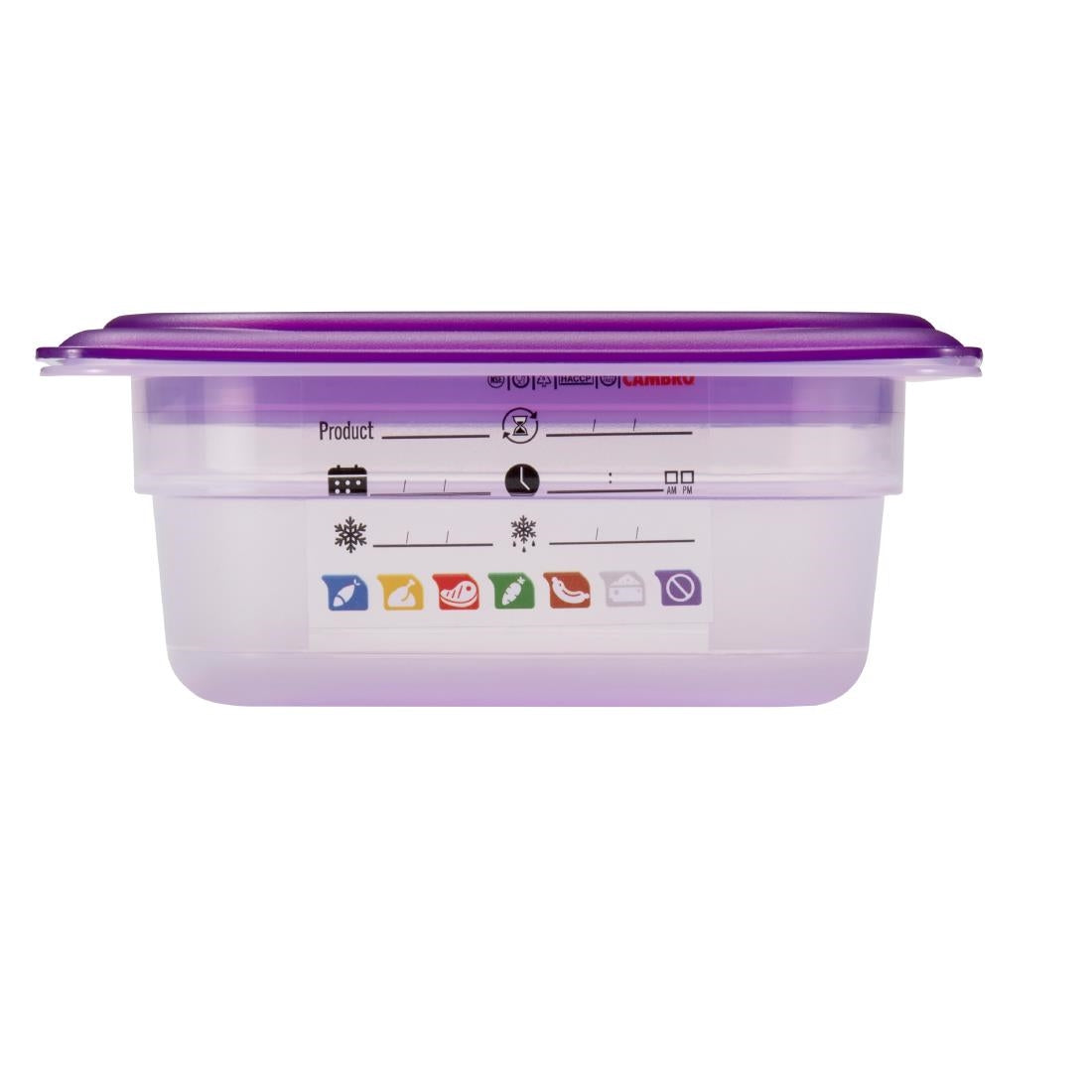 Cambro Safetrak IML Polypropylene Food Storage Container 1/6 GN 65mm