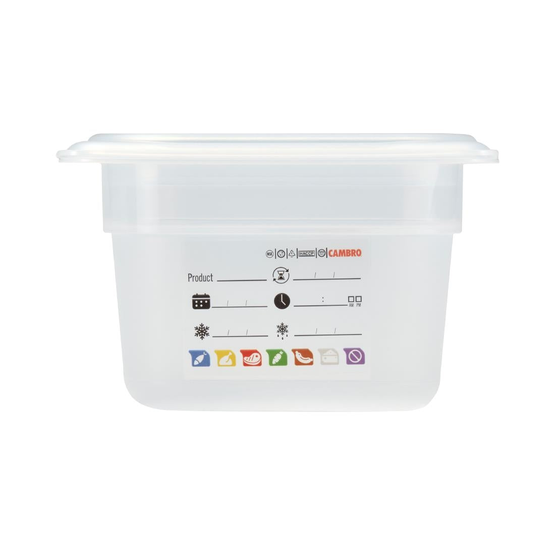 Cambro Safetrak IML Polypropylene Food Storage Container 1/6 GN 100mm