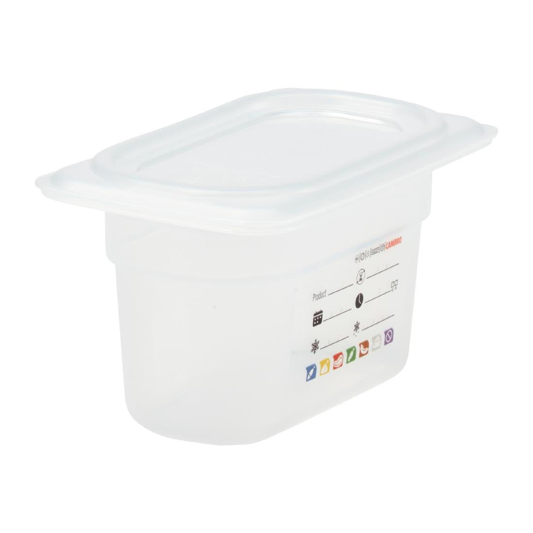 Cambro Safetrak IML Polypropylene Food Storage Container 1/9 GN 100mm