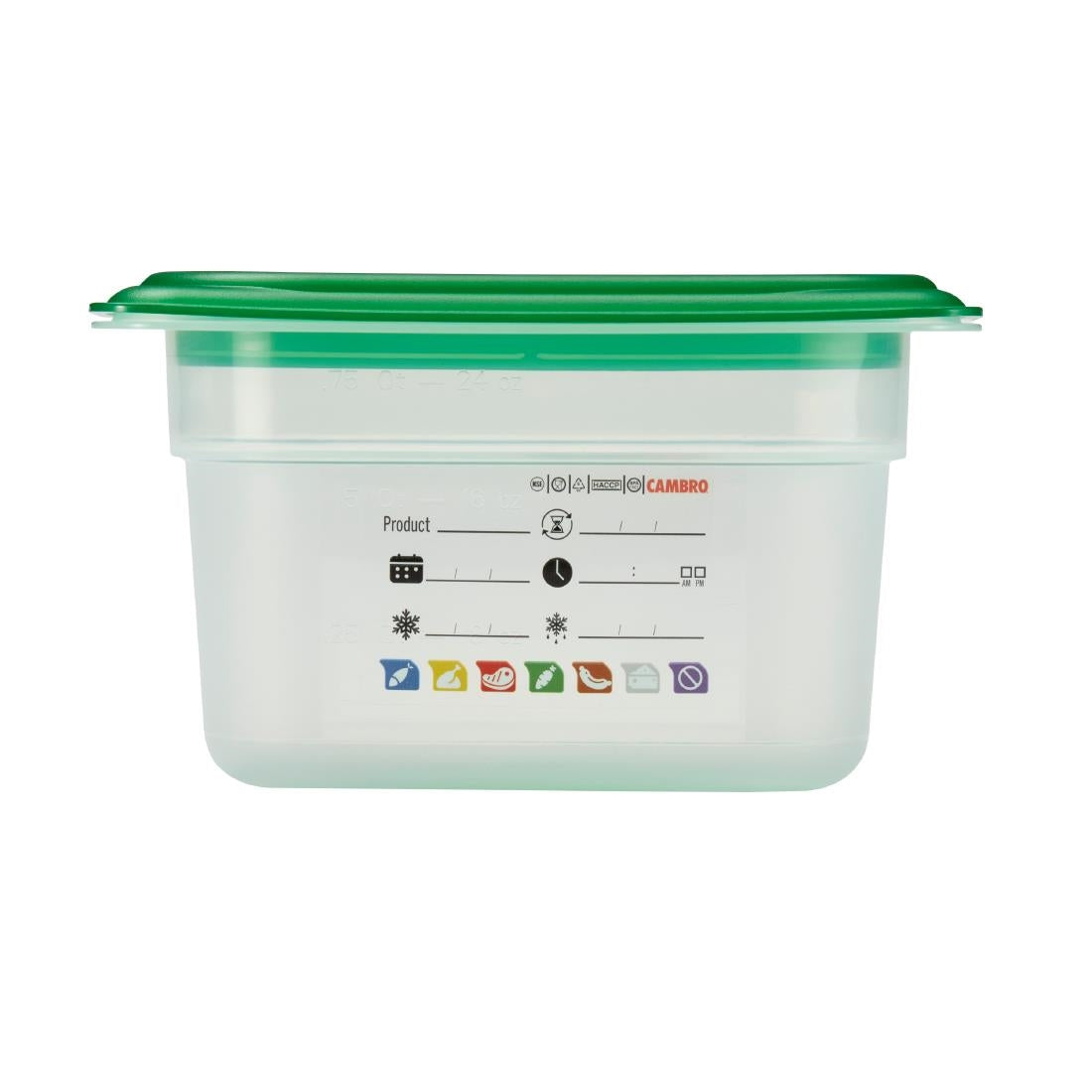Cambro Safetrak IML Polypropylene Food Storage Container 1/9 GN 100mm