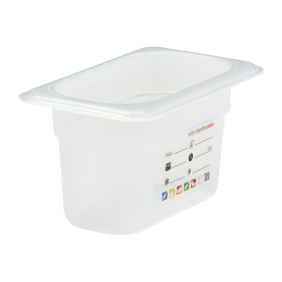 Cambro Safetrak IML Polypropylene Food Storage Container 1/9 GN 100mm