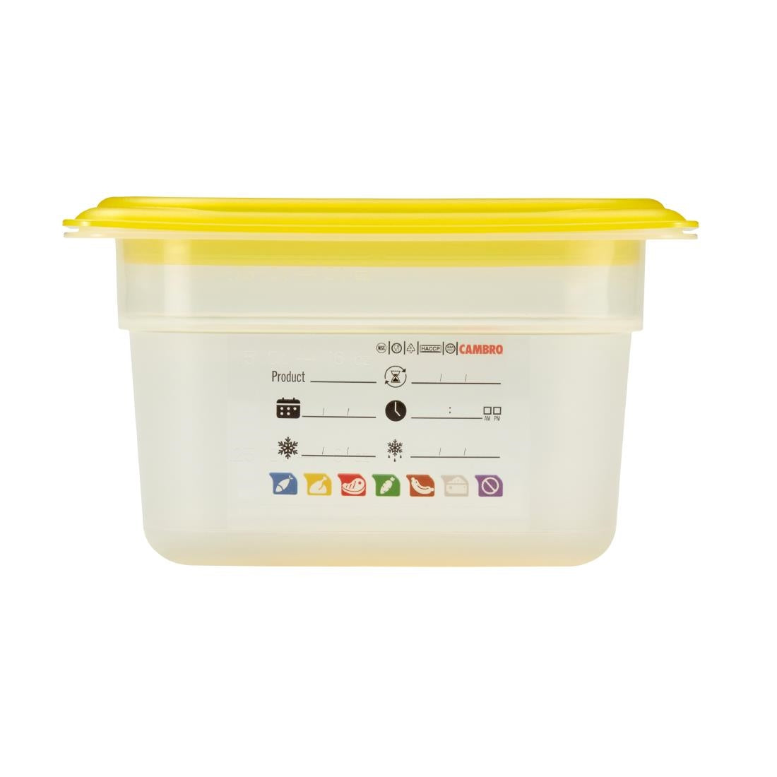 Cambro Safetrak IML Polypropylene Food Storage Container 1/9 GN 100mm