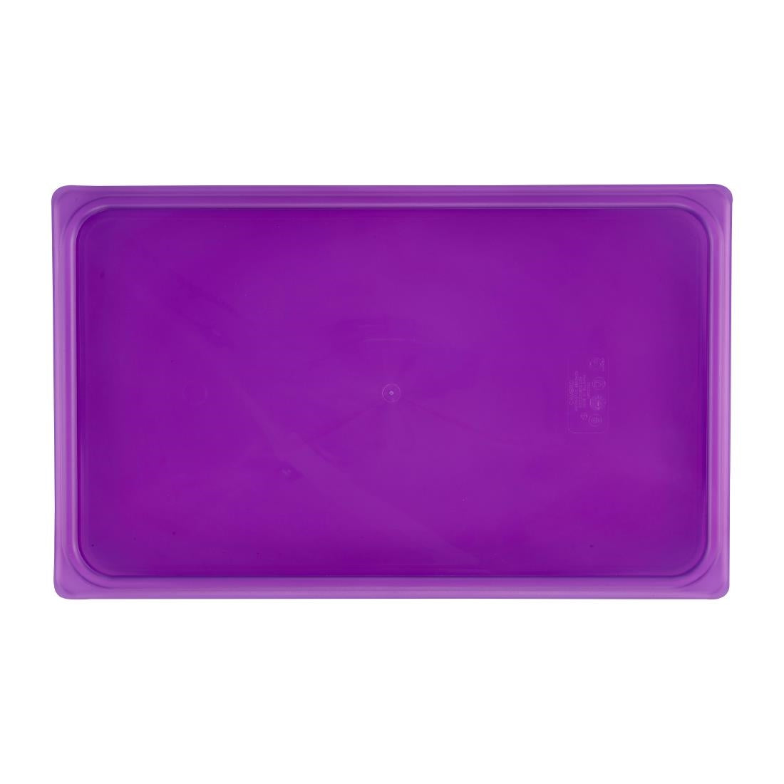 Cambro Safetrak IML Polypropylene Seal Lid Purple 1/1 GN