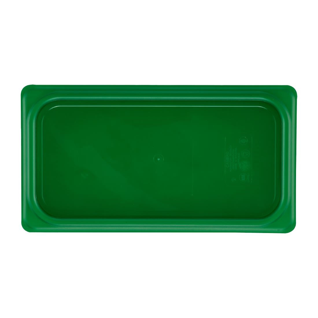 Cambro Safetrak IML Polypropylene Seal Lid Green 1/3 GN