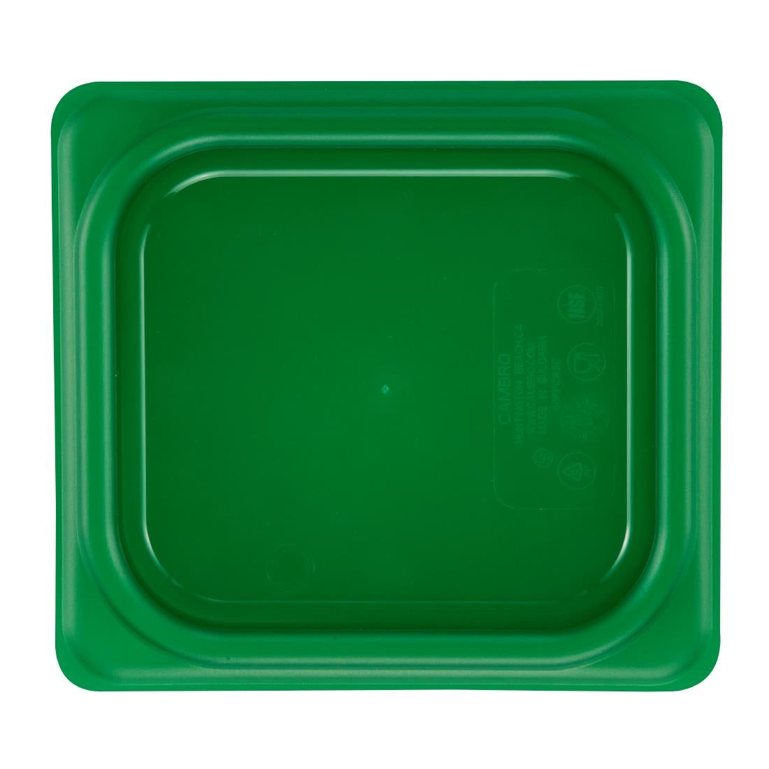 Cambro Safetrak IML Polypropylene Seal Lid Green 1/6 GN