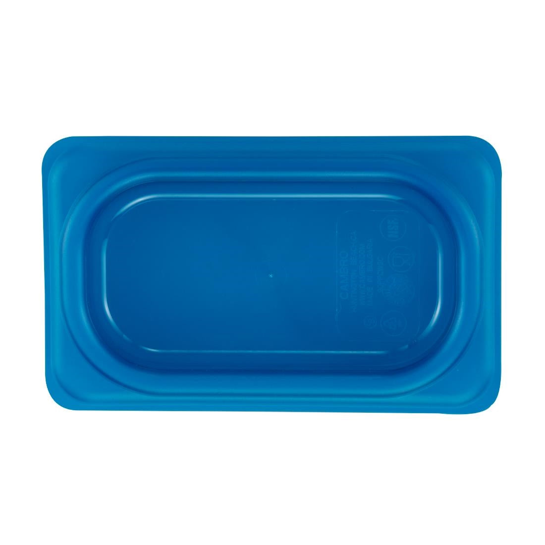 Cambro Safetrak IML Polypropylene Seal Lid Blue 1/9 GN