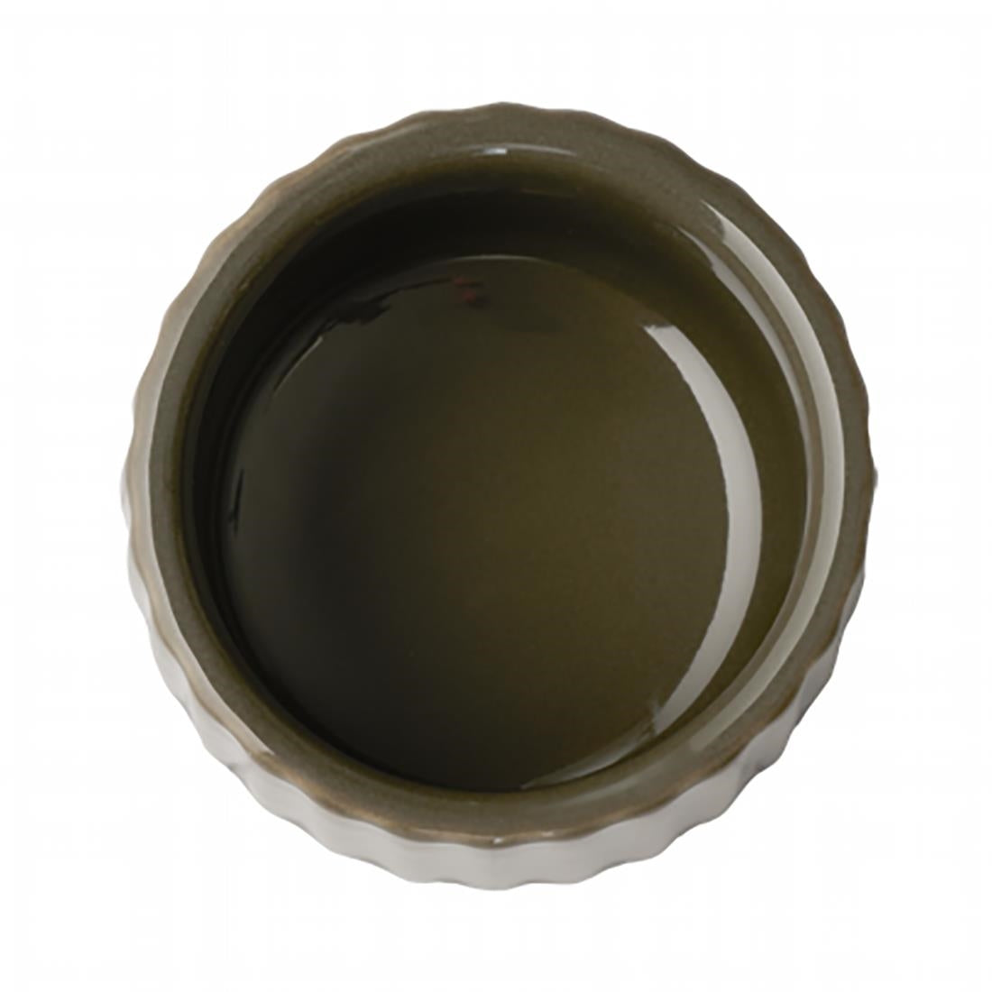 APS THE GRID Porcelain Bowls Brown 45mm (12 Pack)