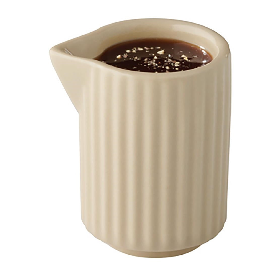 APS THE GRID Porcelain Pourer Sand 40ml (6 Pack)