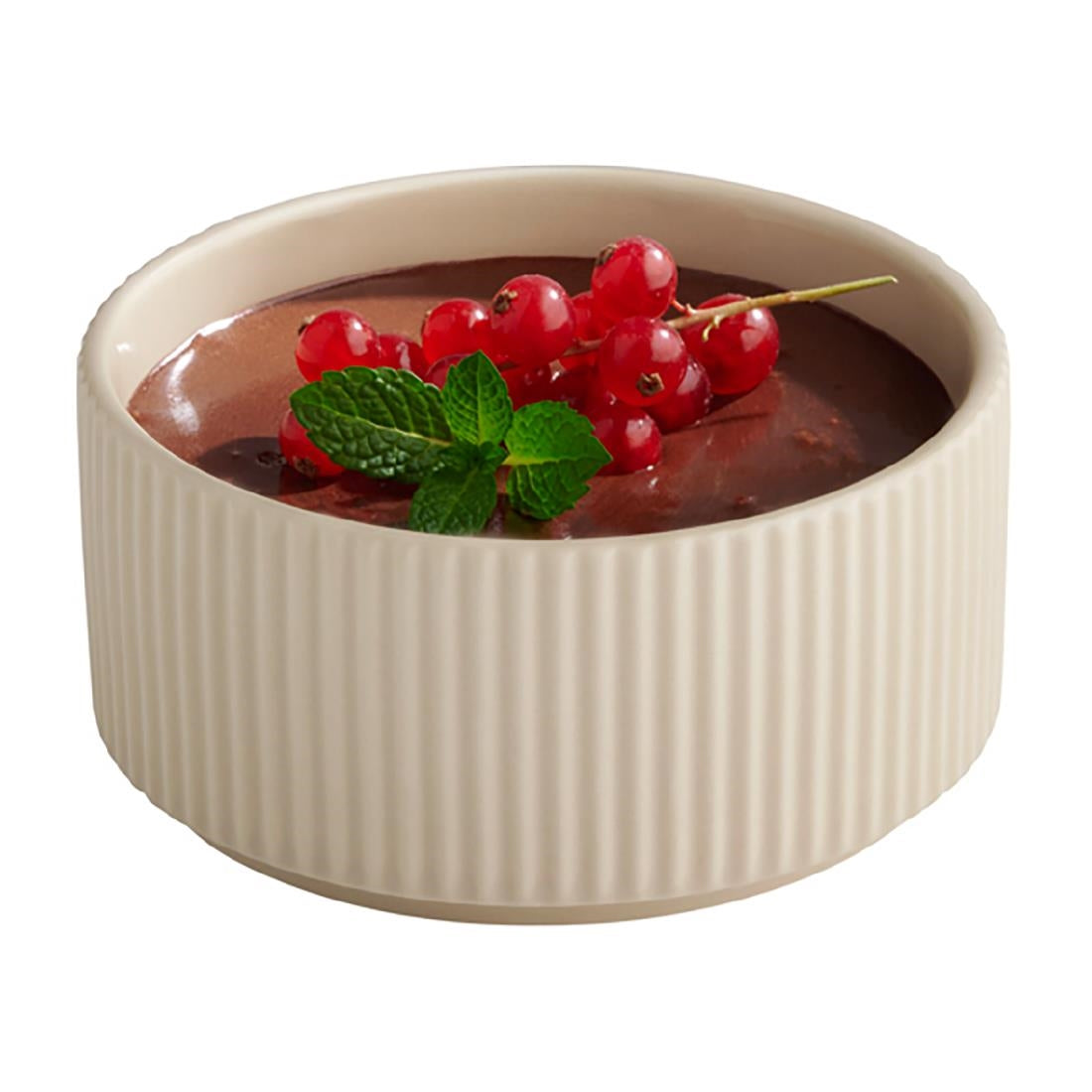 APS THE GRID Porcelain Bowls Sand 350ml (6 Pack)