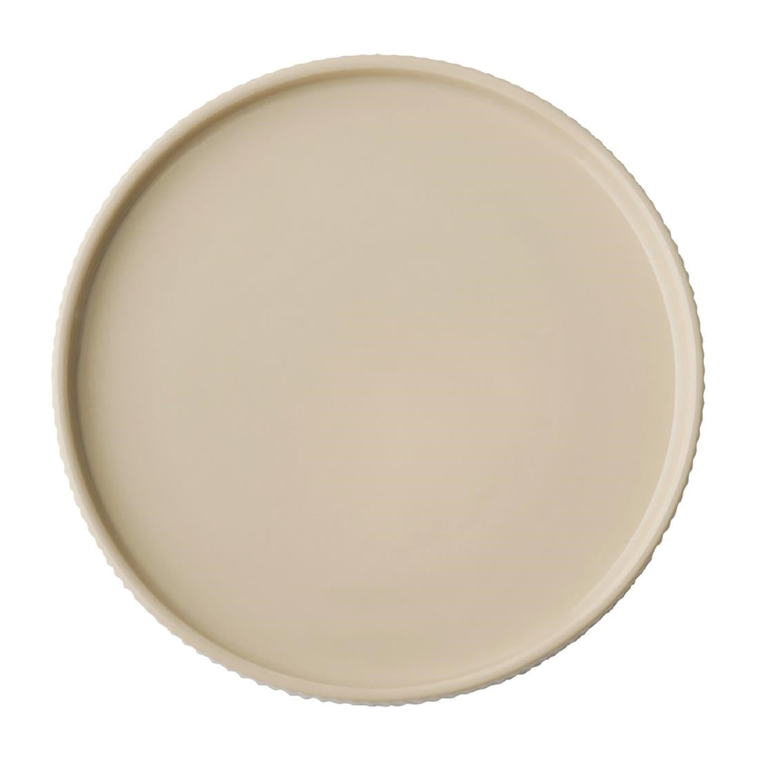 APS THE GRID Porcelain Plates Sand 200mm (6 Pack)