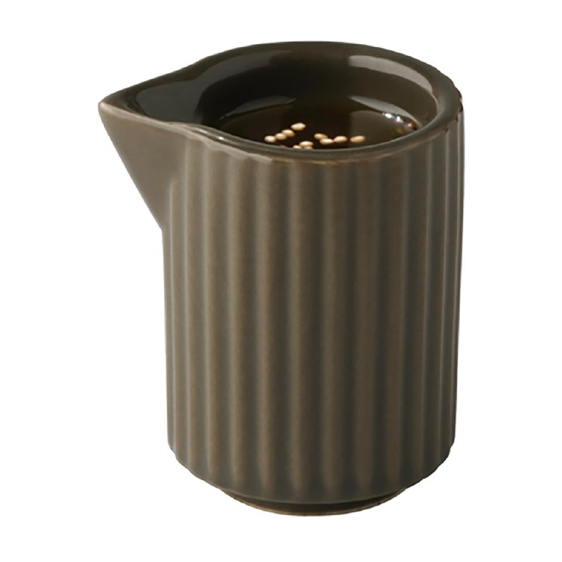 APS THE GRID Porcelain Pourer Brown 40ml (6 Pack)