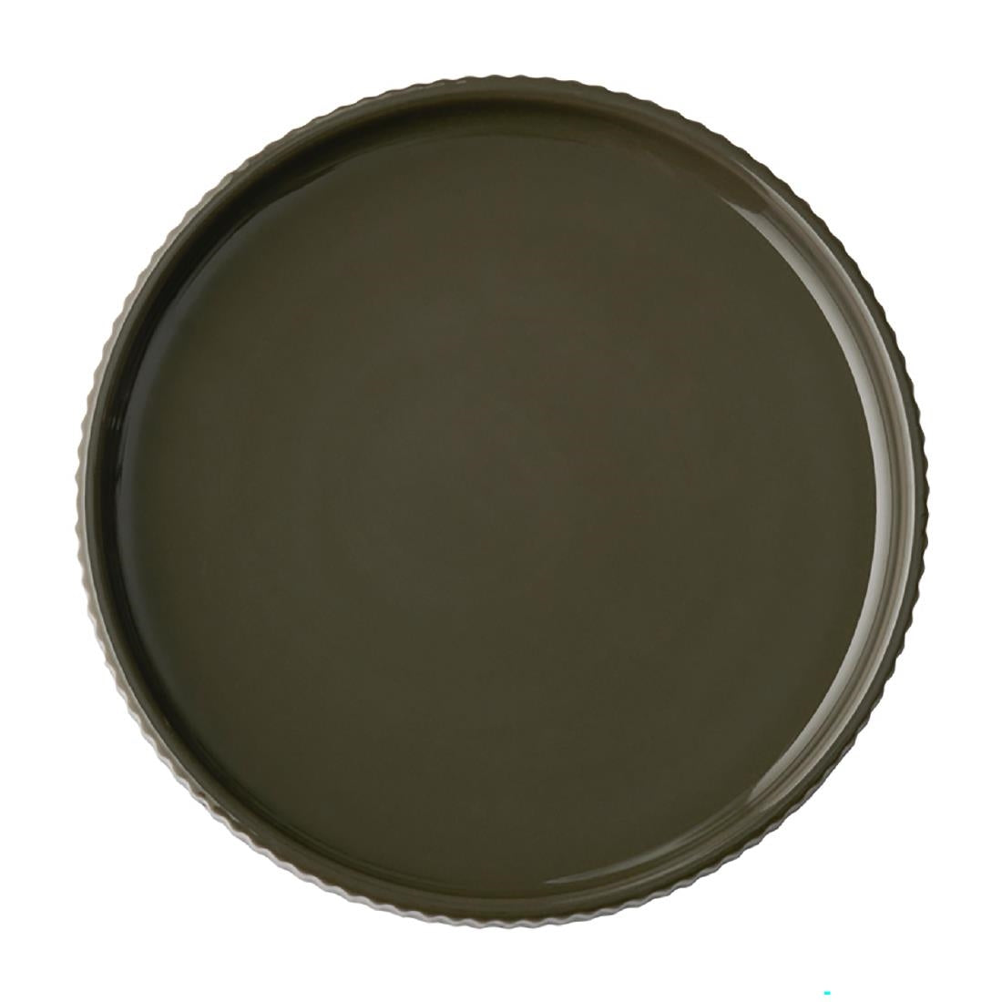 APS THE GRID Porcelain Plates Brown 160mm (6 Pack)