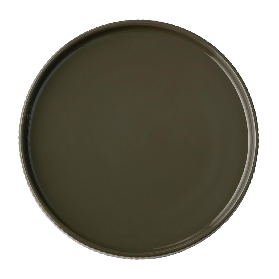 APS THE GRID Porcelain Plates Brown 200mm (6 Pack)