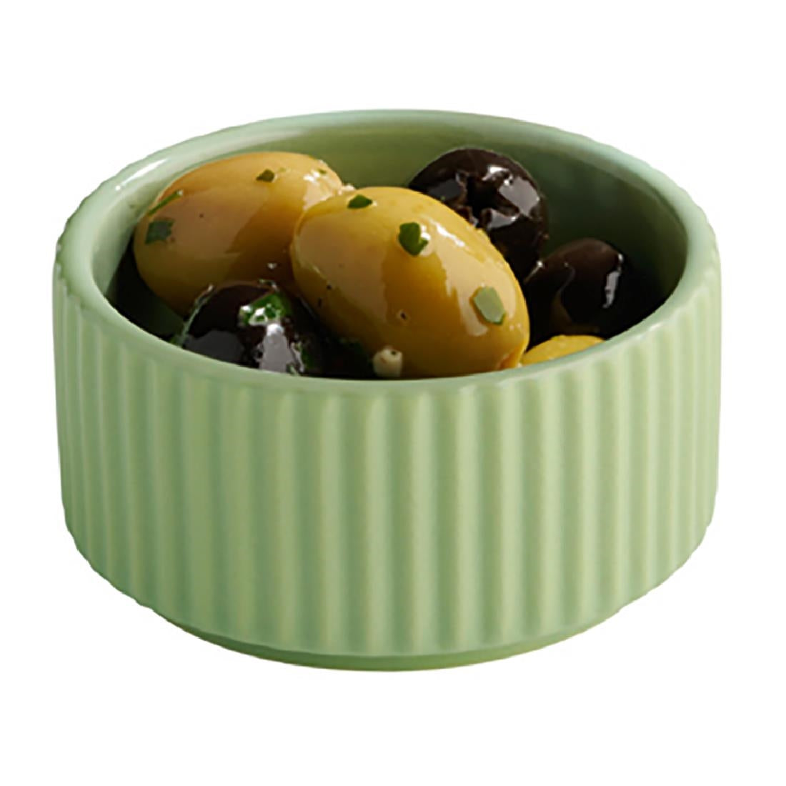 APS THE GRID Porcelain Bowls Sage 75mm (6 Pack)