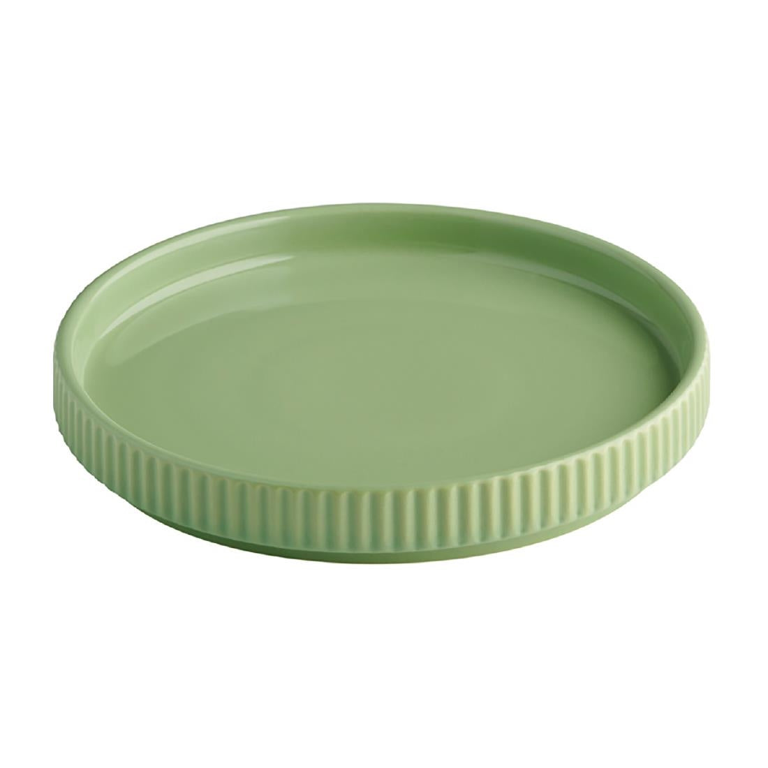 APS THE GRID Sage Porcelain Plates 160mm (6 Pack)