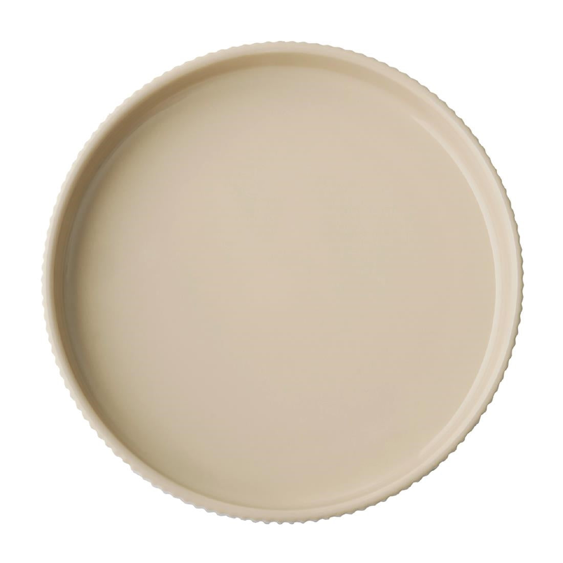 APS THE GRID Porcelain Walled Plates Sand 200mm (3 Pack)