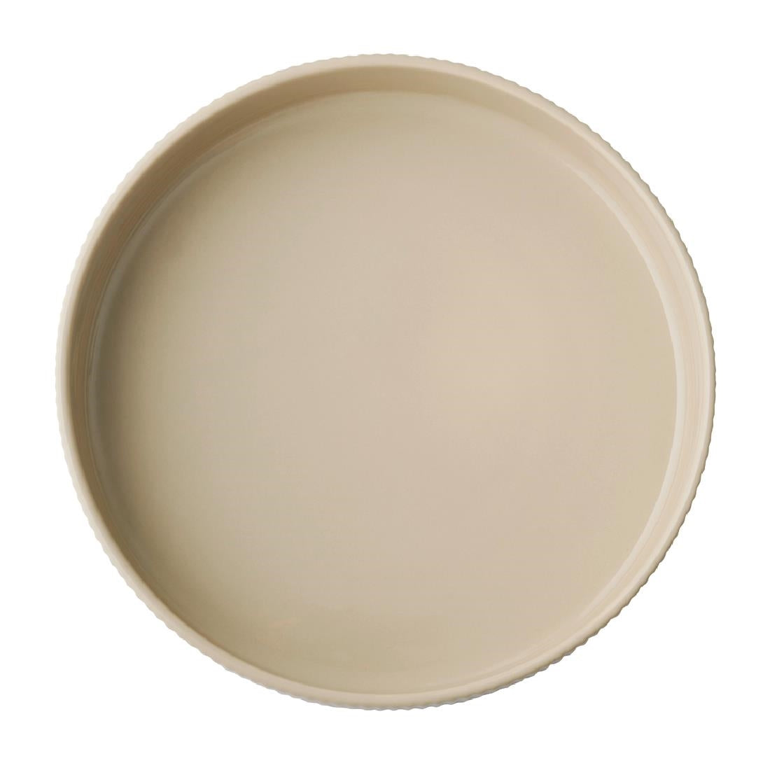 APS THE GRID Porcelain Walled Plates Sand 230mm (3 Pack)